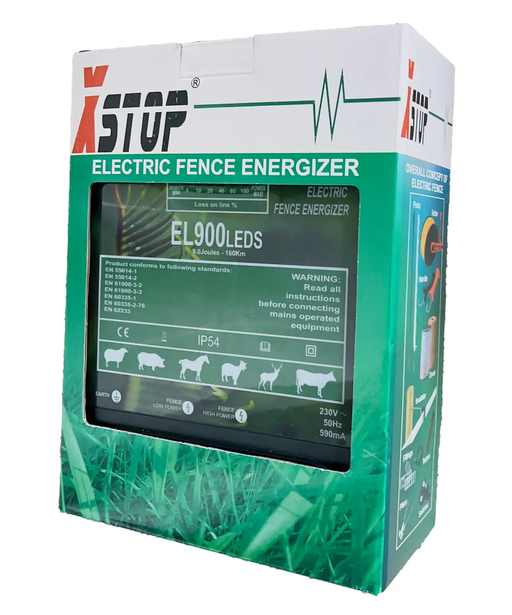 160KM XSTOP EL900LEDS Electric Fence Energiser by salelink.co.nz