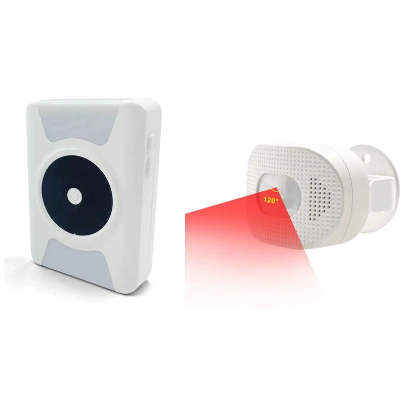 Portable Vibrating/Flashing/Sound Pager with Wireless Motion Sensor by Eldertech