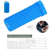 Inflatable Camping Mat with Pillow – Self-Inflating Mattress by Habicare