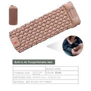 Inflatable Camping Mat with Pillow – Self-Inflating Mattress by Habicare