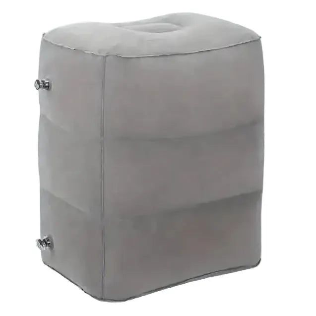 Inflatable Travel Footrest Pillow (Navy Blue & Grey) by Habicare