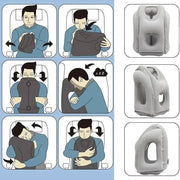 Inflatable Travel Neck Pillow with Chin Support by Habicare
