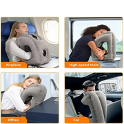 Inflatable Travel Neck Pillow with Chin Support by Habicare