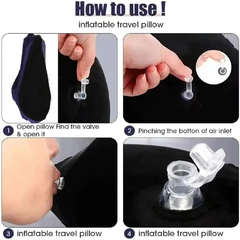 Inflatable Wedge Support Travel Pillow by Habicare