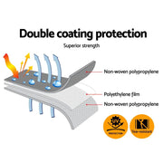 Instahut Tarp Tarpaulin 3.6x4.8m Canvas Camping Heavy Duty Sun Cover by SportZone.co.nz