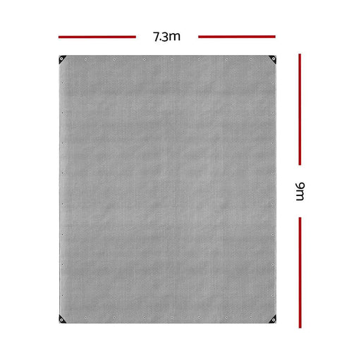 Instahut Tarp Tarpaulin 7.3x9m Canvas Camping Heavy Duty Sun Cover by SportZone.co.nz