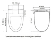 JOMOO iClean Smart Electric Bidet Heated With Remote Control by salelink.co.nz