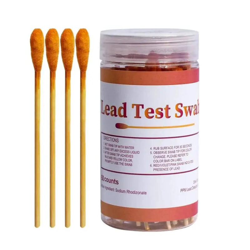 Lead Test Kit - Test House Paint, Metal, Ceramics - 30 Cotton Swabs by 9eight5