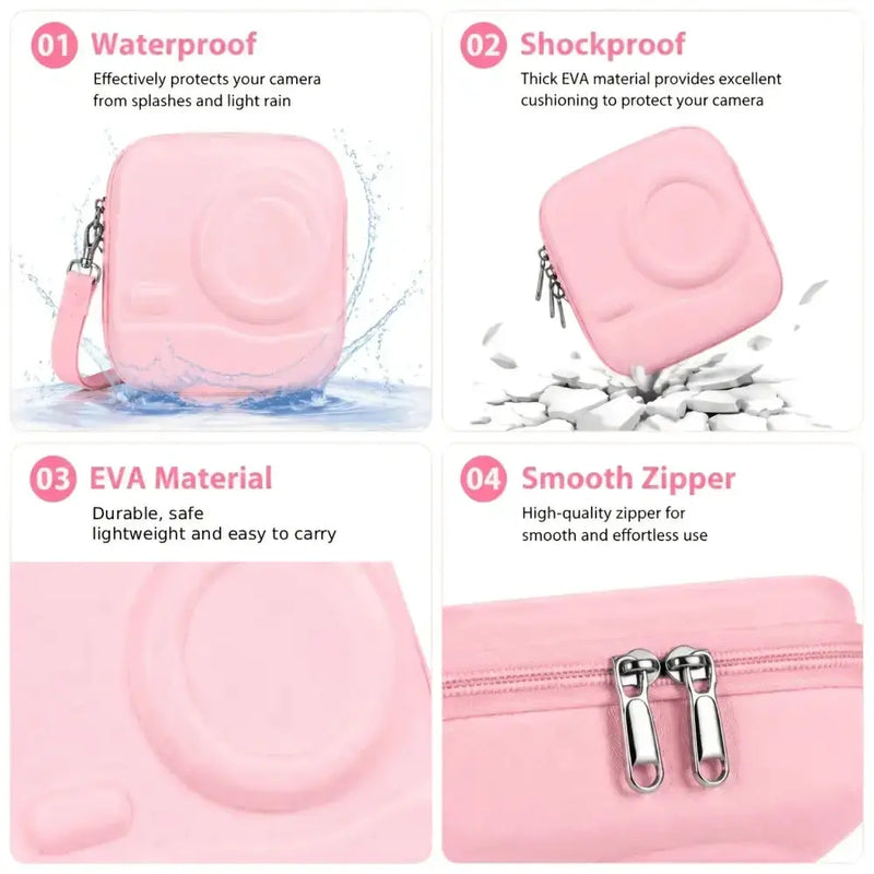 Habicare Instax Mini 12/11/9/8 EVA Hard Protective Camera Case with Shoulder Strap Instax Mini 12/11/9/8 EVA Hard Protective Camera Case with Shoulder Strap