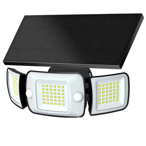 Habicare 6000mAh Solar Flood Light with Dual Motion Sensors Habicare 6000mAh Solar Flood Light Triple Head