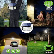 6000mAh Solar Flood Light with Dual Motion Sensors by Habicare