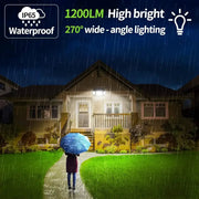 6000mAh Solar Flood Light with Dual Motion Sensors by Habicare