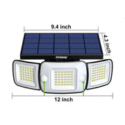 6000mAh Solar Flood Light with Dual Motion Sensors by Habicare