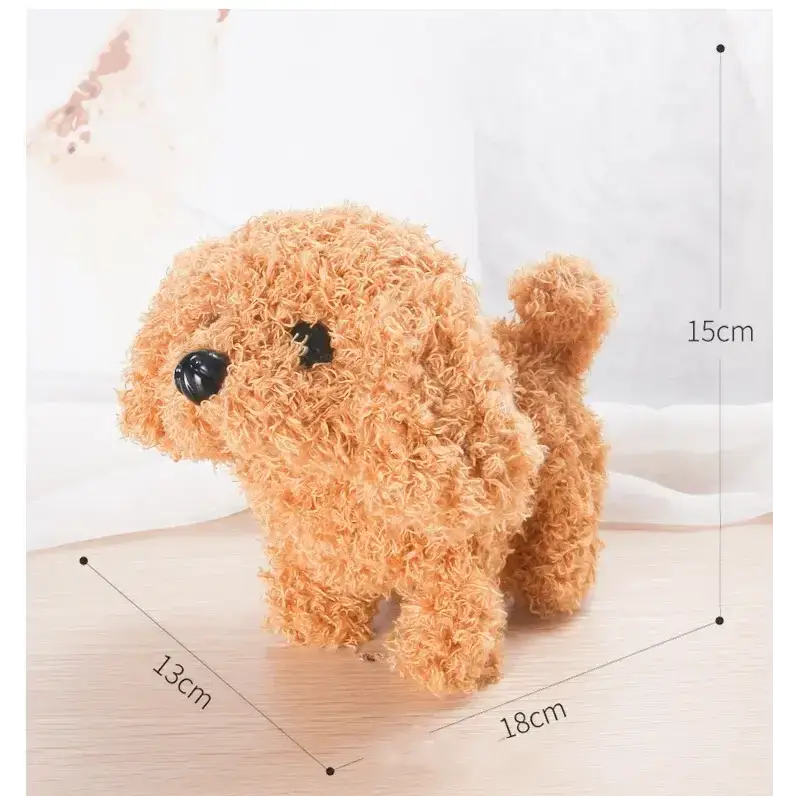 Interactive Electric Plush Corgi Dog Toy with Wagging Tail & Walking Action by Habicare