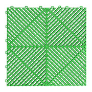 Interlocking Plastic Garage Flooring Tiles (Pack of 25 Tiles) by Habicare
