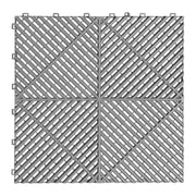 Interlocking Plastic Garage Flooring Tiles (Pack of 25 Tiles) by Habicare