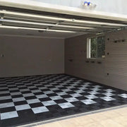 Interlocking Plastic Garage Flooring Tiles (Pack of 25 Tiles) by Habicare