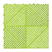 Interlocking Plastic Garage Flooring Tiles (Pack of 25 Tiles) by Habicare
