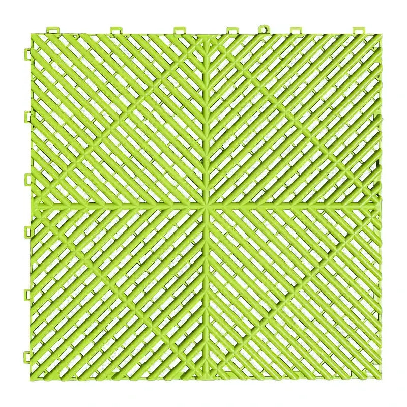Interlocking Plastic Garage Flooring Tiles (Pack of 25 Tiles) by Habicare