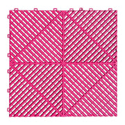 Interlocking Plastic Garage Flooring Tiles (Pack of 25 Tiles) by Habicare