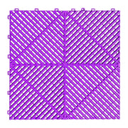 Interlocking Plastic Garage Flooring Tiles (Pack of 25 Tiles) by Habicare