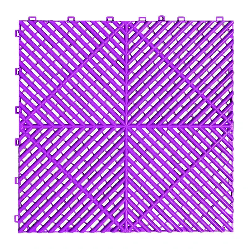 Interlocking Plastic Garage Flooring Tiles (Pack of 25 Tiles) by Habicare