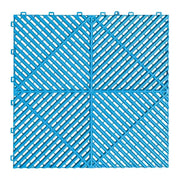 Interlocking Plastic Garage Flooring Tiles (Pack of 25 Tiles) by Habicare
