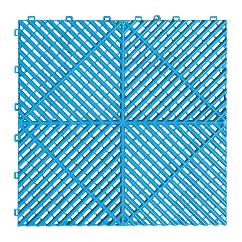 Interlocking Plastic Garage Flooring Tiles (Pack of 25 Tiles) by Habicare