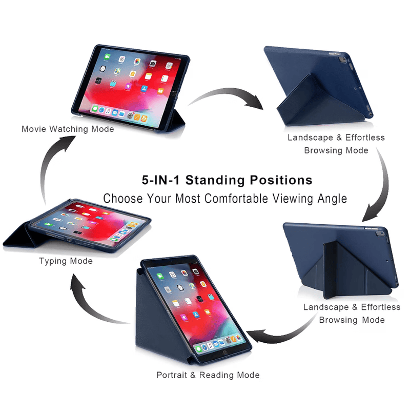 techplus iPad Pro 11-inch 1st Gen (2018) Ultra Slim Smart Case – Lightweight Multi-Fold Cover iPad Pro 11-inch 1st Gen (2018) Ultra Slim Smart Case – Lightweight Multi-Fold Cover