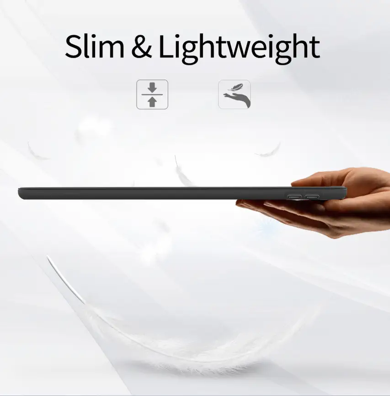 iPad 10.2 9th Gen Ultra Slim Smart Case – Trifold Protective Cover by techplus