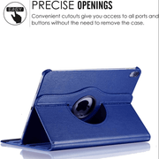 techplus iPad Air 4th Gen 10.9 Rotating Case Blue 360 Degree Stand Cover iPad Air 4th Gen 10.9 Blue Rotating Case Stand