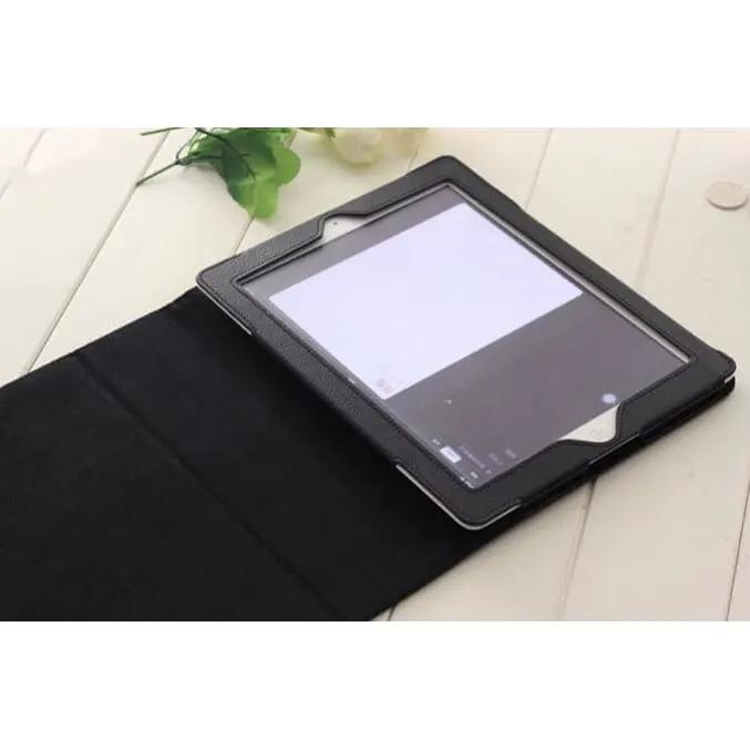 Full-Body Cover for iPad 2, iPad 3, iPad 4 - 9.7” (Black Synthetic) by 9eight5