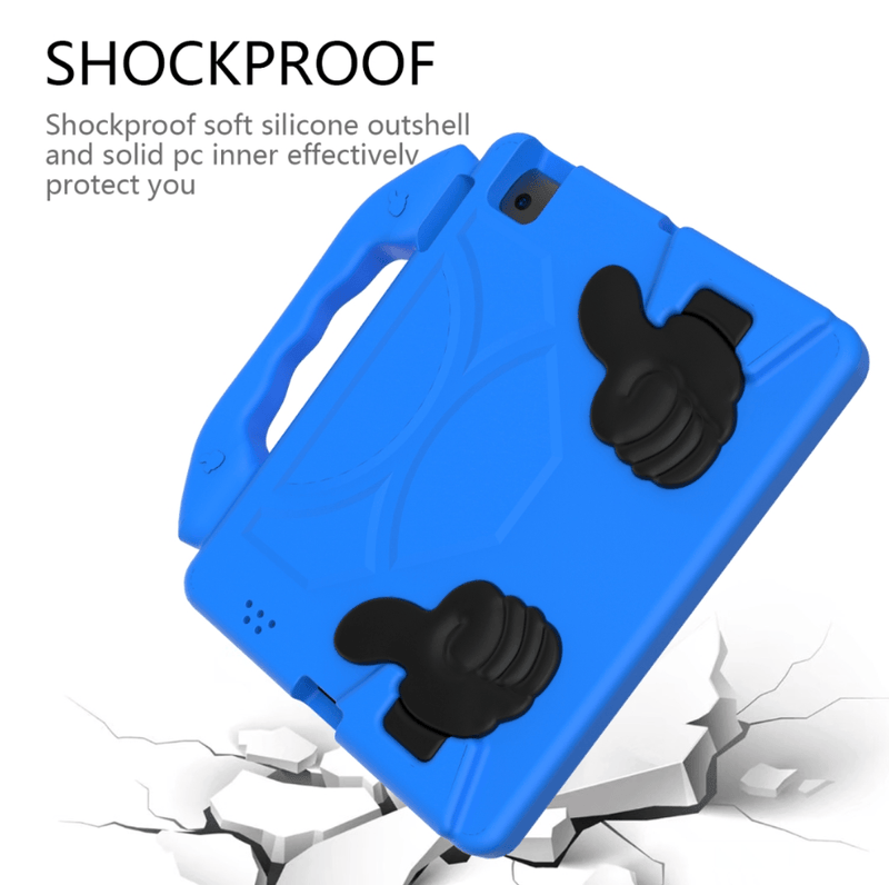 techplus EVA Protective Case For iPad Air 1st And 2nd 9.7 Inch Blue With Handle Kickstand EVA Protective Case For iPad Air 9.7 Inch Blue