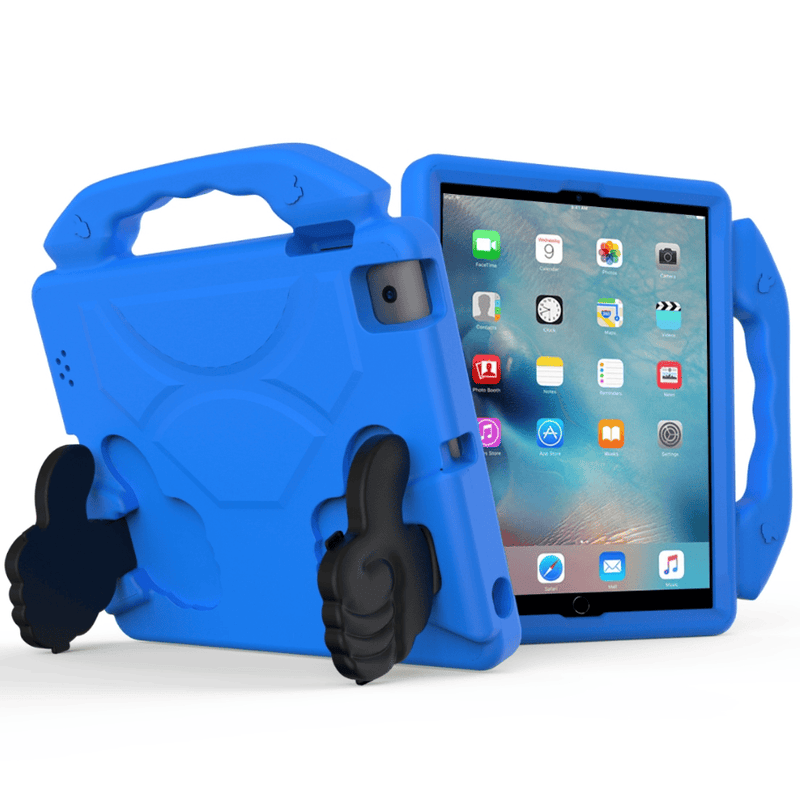 techplus EVA Protective Case for iPad 2/3/4 9.7 Inch With Handle Kickstand Blue EVA Protective Case for iPad 2 3 4 9.7 Inch Blue