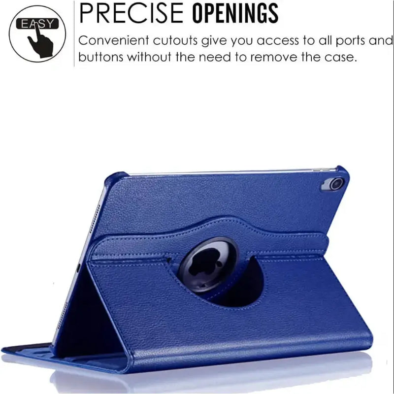 techplus iPad Air 11-inch Rotating Case – 360° Slim Protective Cover with Stand (Blue) iPad Air 11 Inch Rotating Case With 360 Stand Blue