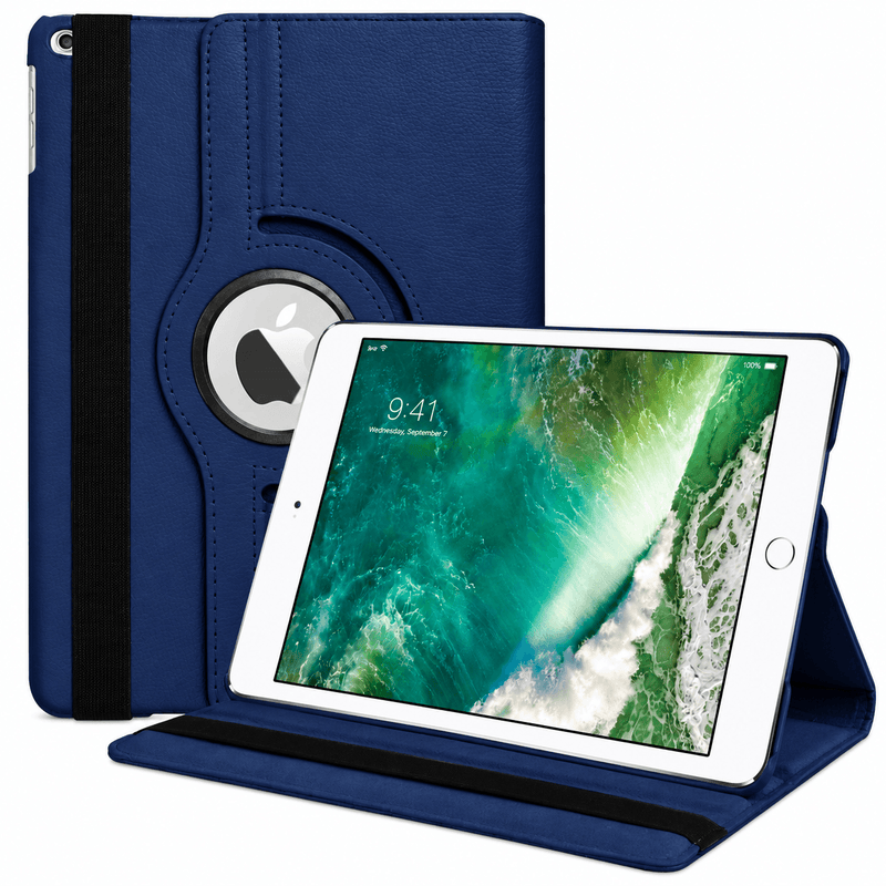 techplus iPad 10.2 Inch 7th Gen Rotating Case 360 Degree Protective Cover Blue iPad 10.2 Inch 7th Gen Rotating Case Blue