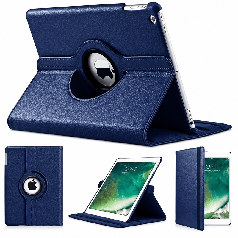 techplus iPad Air 3 10.5 Inch Rotating Case With Stand Blue iPad Air 3 10.5 Inch Rotating Case Blue With Stand