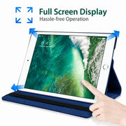 techplus Blue 10.2 Inch iPad 9th Gen 2021 Rotating Case With Stand Blue 10.2 Inch iPad 9th Gen Rotating Case with Stand