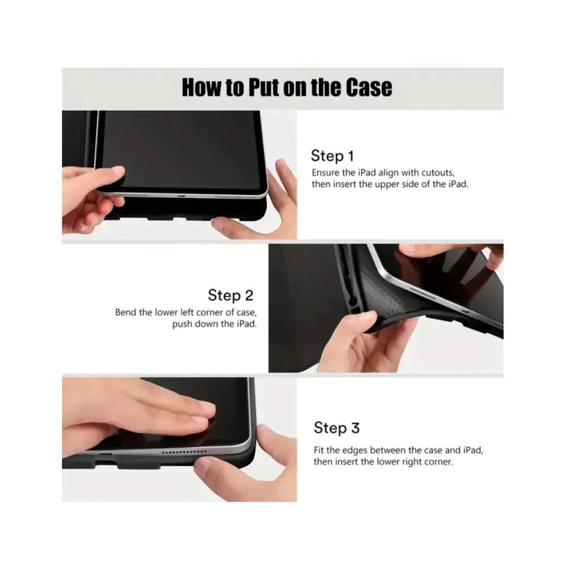 techplus iPad Air 4 case 10.9-Inch iPad Air 4 Case 10.9 Inch Ultra Slim Stand