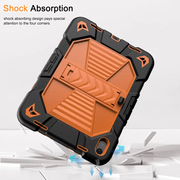 iPad Air 4th Generation 10.9 Inch Rugged Shockproof Case with Kickstand (Orange) by techplus