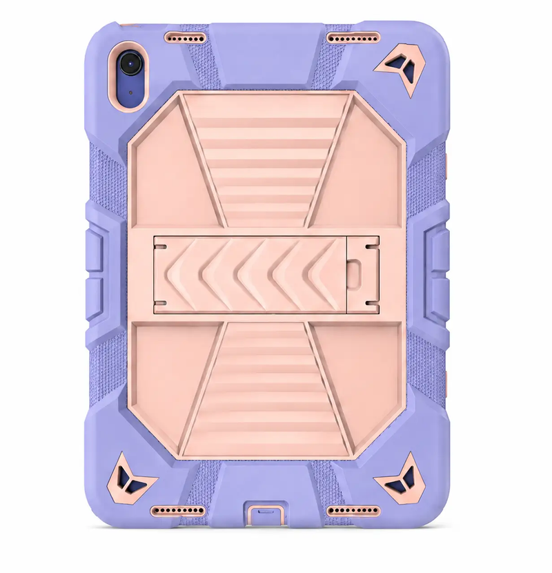iPad Air 4th Generation 10.9 Inch Rugged Shockproof Case with Kickstand (Pink) by techplus