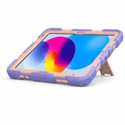 iPad Air 5th Generation (10.9 Inch) Rugged Shockproof Case with Kickstand (Pink) by techplus