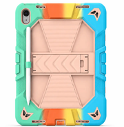 Apple iPad Air 11-Inch M2 Rugged Shockproof Case with Kickstand (Rainbow) by techplus