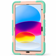 Apple iPad Air 11-Inch M2 Rugged Shockproof Case with Kickstand (Rainbow) by techplus