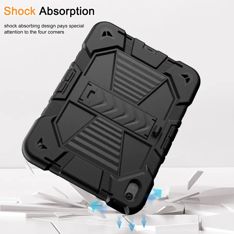 iPad Air 5th Generation (10.9 Inch) Rugged Shockproof Case with Kickstand by techplus