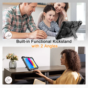 iPad Air 4th Generation 10.9 Inch Rugged Shockproof Case with Kickstand by techplus