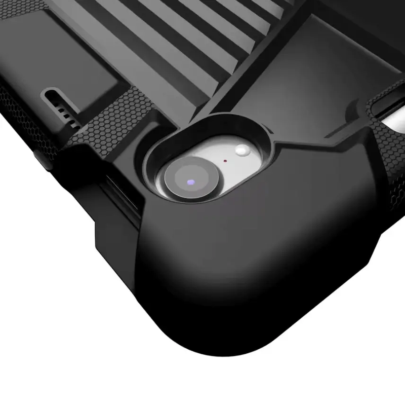 iPad Mini 6 / Mini 7 Rugged Case – Shockproof Cover, Stand & Pencil Holder by techplus