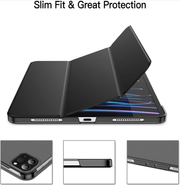 techplus Ultra Thin PU Leather Magnetic Case For iPad Pro 11 2024 2025 With Pencil Holder Ultra Thin PU Leather Magnetic Case for iPad Pro 11