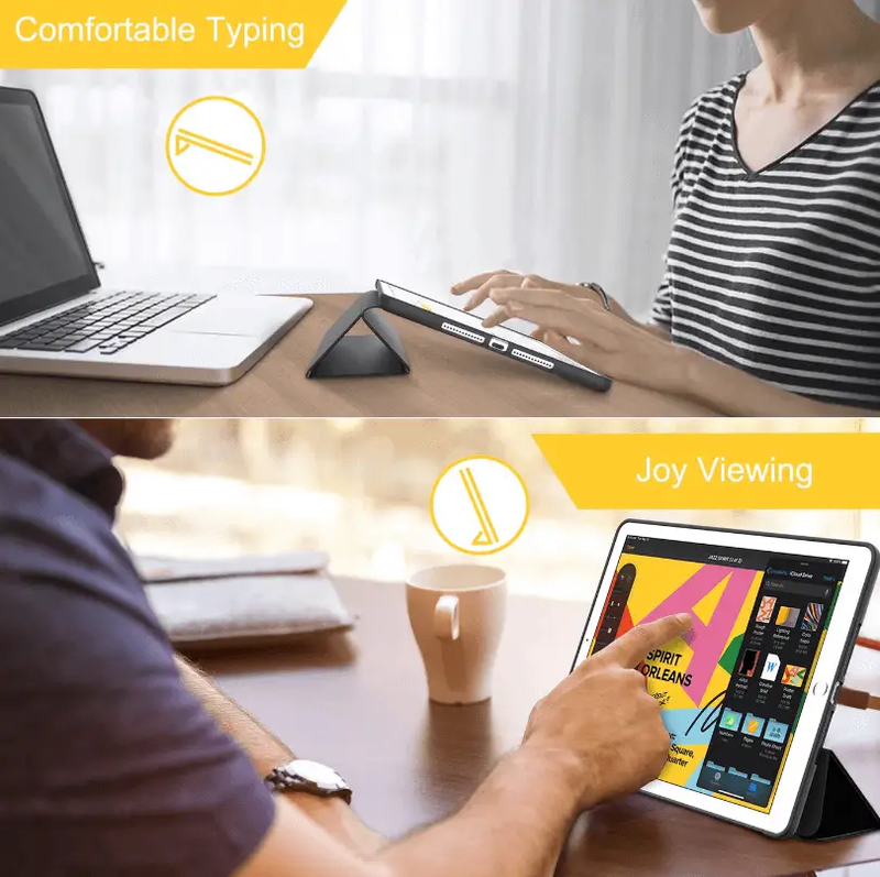 iPad 10.2 Case (7th/8th/9th Gen) – Ultra Slim Trifold Smart Cover by techplus
