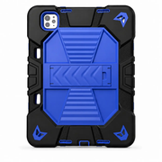 iPad Pro 11-Inch (M4) 2024 7th Gen Rugged Shockproof Case with Kickstand (Blue) by techplus